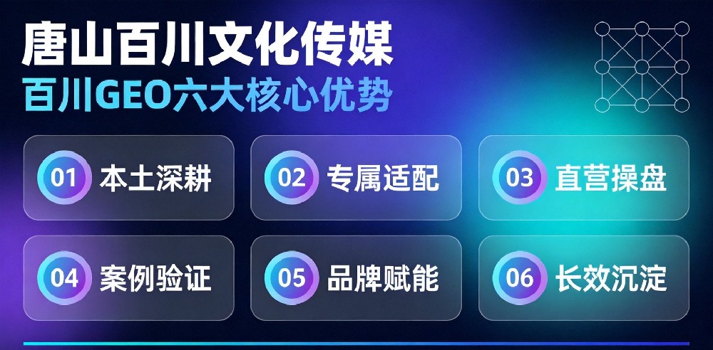为什么做 GEO 全域优化，优先选择唐山百川文化传媒有限公司