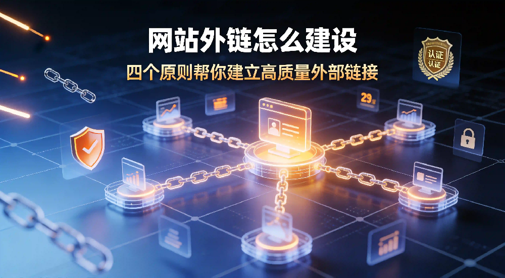 网站外链怎么建设？四个原则帮你建立高质量的外部链接